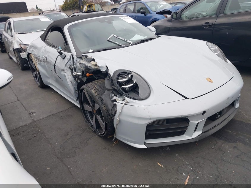 2025 Porsche 911 VIN WP0CA2A91SS235467 — IAAI salvage auction photo