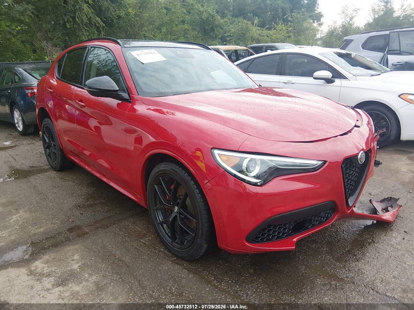 2020 Alfa romeo Stelvio VIN ZASPAKAN8L7C74356 IAAI salvage auction — SIDE, Salvage (Kansas), sold $2,350 on 2026-09-02 (photo 1)