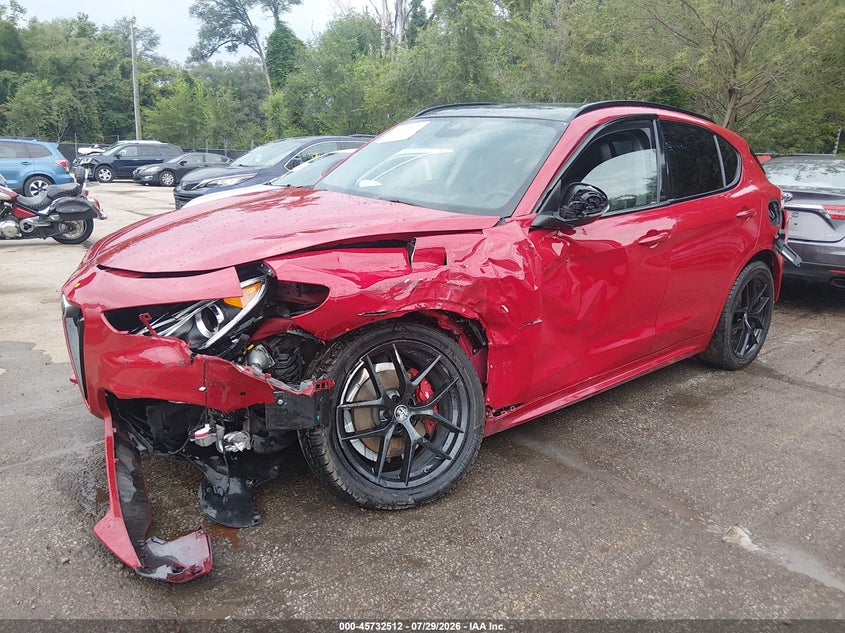 2020 Alfa romeo Stelvio VIN ZASPAKAN8L7C74356 IAAI salvage auction — SIDE, Salvage (Kansas), sold $2,350 on 2026-09-02 (photo 2)