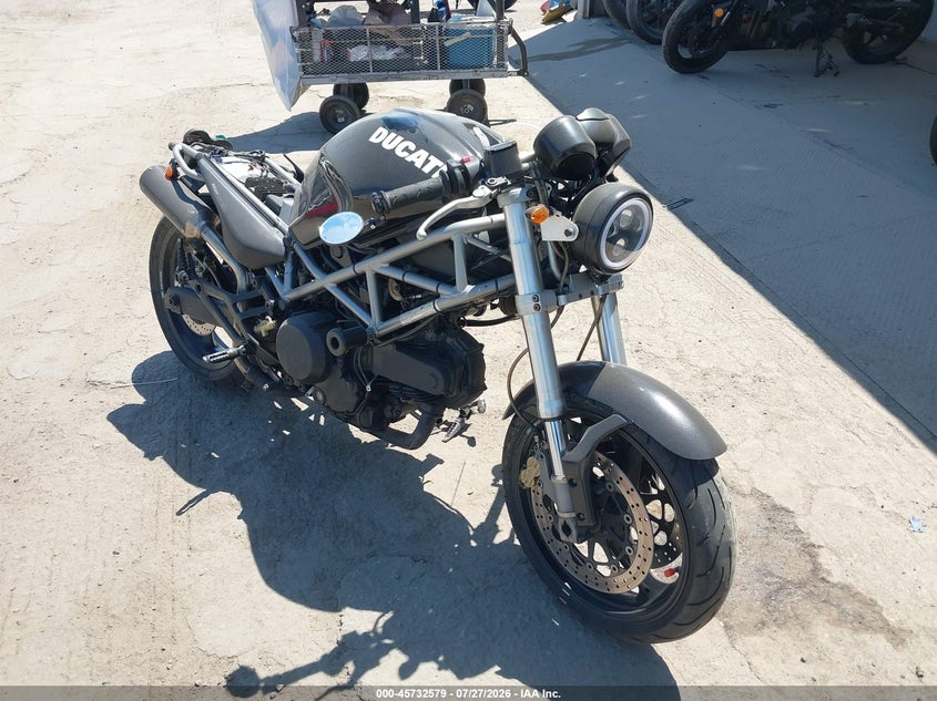 2003 Ducati M600 VIN ZDM1RA2K13B030958 IAAI salvage auction — LEFT SIDE, Salvage (California), sold $25 on 2026-09-02 (photo 1)