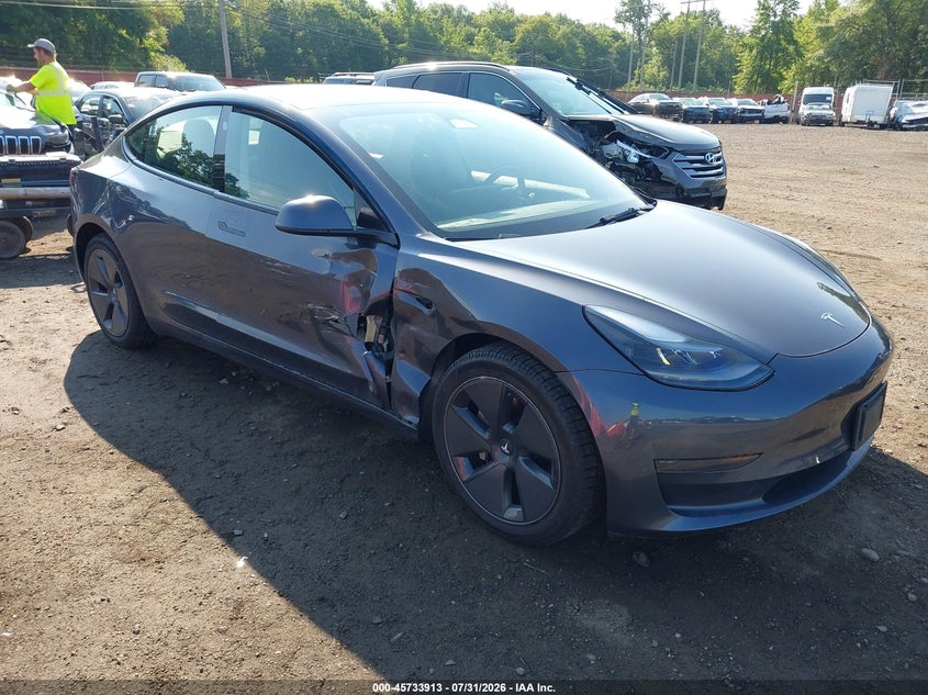 2023 Tesla Model 3 VIN 5YJ3E1EA3PF638731 IAAI salvage auction — RIGHT SIDE, Salvage (Idaho), sold $10,725 on 2026-09-08 (photo 6)