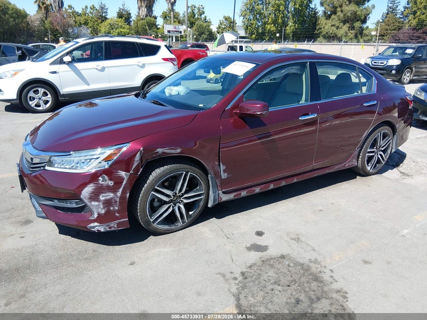 2017 Honda Accord VIN 1HGCR3F92HA035172 IAAI salvage auction — SIDE, Salvage (California), sold $5,300 on 2026-08-03 (photo 2)