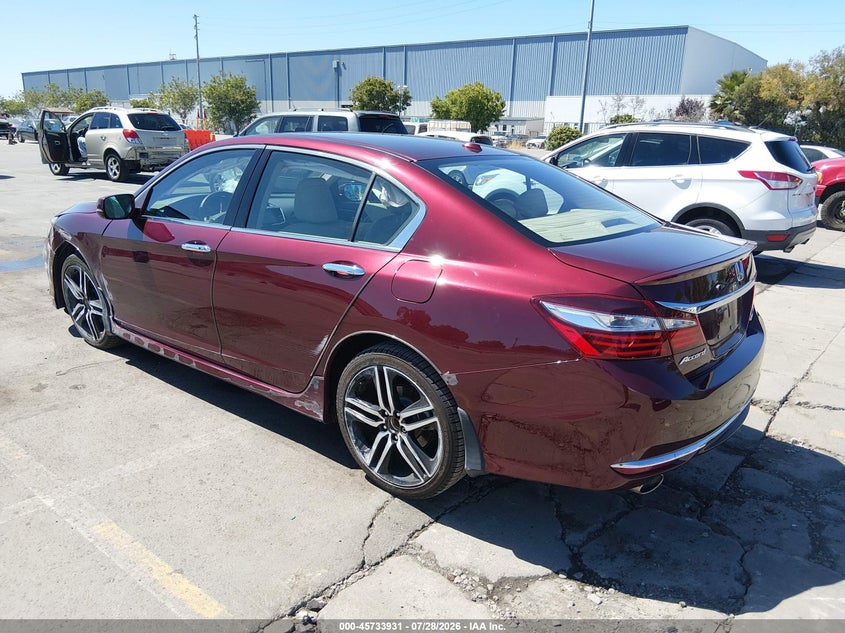 2017 Honda Accord VIN 1HGCR3F92HA035172 IAAI salvage auction — SIDE, Salvage (California), sold $5,300 on 2026-08-03 (photo 3)