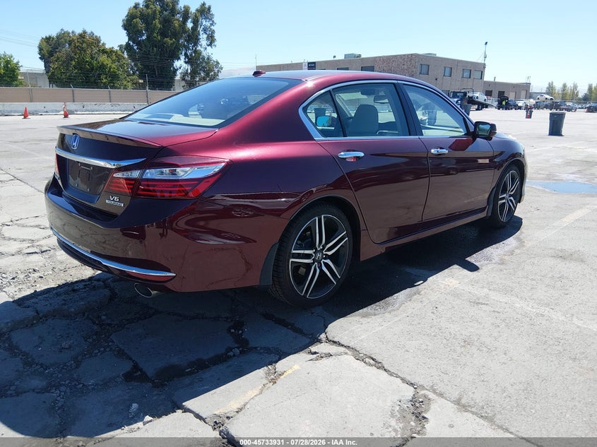 2017 Honda Accord VIN 1HGCR3F92HA035172 IAAI salvage auction — SIDE, Salvage (California), sold $5,300 on 2026-08-03 (photo 4)