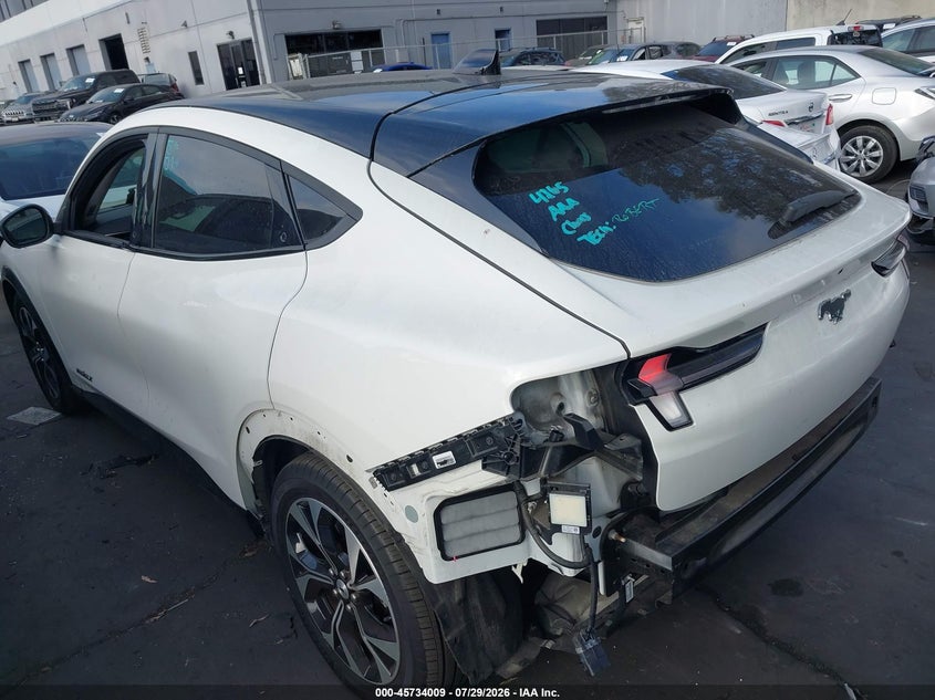 2022 Ford Mustang mach-e VIN 3FMTK3R73NMA19585 IAAI salvage auction — REAR END, Salvage Certificate (California), sold $11,500 on 2026-08-01 (photo 3)