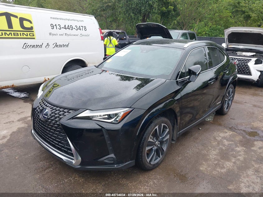 2022 Lexus Ux VIN JTHP9JBH0N2061503 IAAI salvage auction — REAR END, Wait Title, sold $12,575 on 2026-09-02 (photo 2)