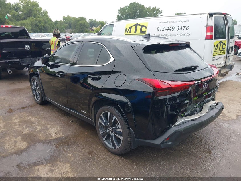 2022 Lexus Ux VIN JTHP9JBH0N2061503 IAAI salvage auction — REAR END, Wait Title, sold $12,575 on 2026-09-02 (photo 3)