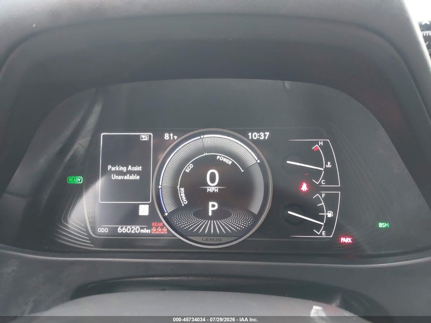 2022 Lexus Ux VIN JTHP9JBH0N2061503 IAAI salvage auction — REAR END, Wait Title, sold $12,575 on 2026-09-02 (photo 7)
