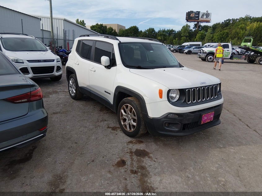 2017 Jeep Renegade VIN ZACCJABB2HPF03713 IAAI salvage auction — NORMAL WEAR, Clear - Public Restricted (Oklahoma), sold $1,700 on 2026-08-05 (photo 1)