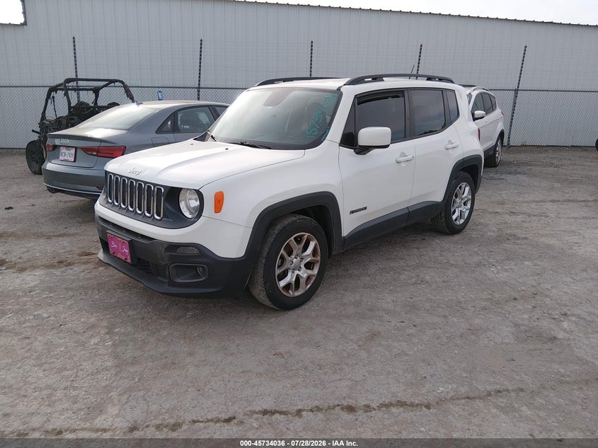 2017 Jeep Renegade VIN ZACCJABB2HPF03713 IAAI salvage auction — NORMAL WEAR, Clear - Public Restricted (Oklahoma), sold $1,700 on 2026-08-05 (photo 2)