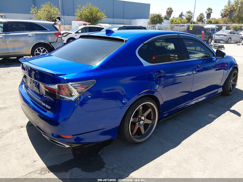 2016 Lexus Gs VIN JTHBZ1BL7GA001709 IAAI salvage auction — UNKNOWN, Salvage Title, sold $12,400 on 2026-08-17 (photo 4)