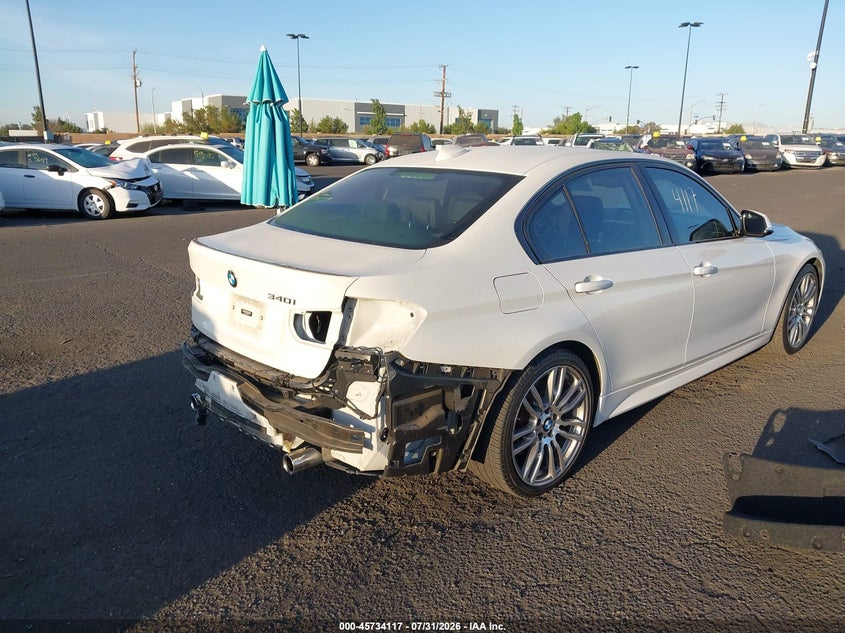 2016 BMW 3er VIN WBA8B3C5XGK383737 IAAI salvage auction — REAR END, Salvage Title, sold $10,100 on 2026-08-06 (photo 4)