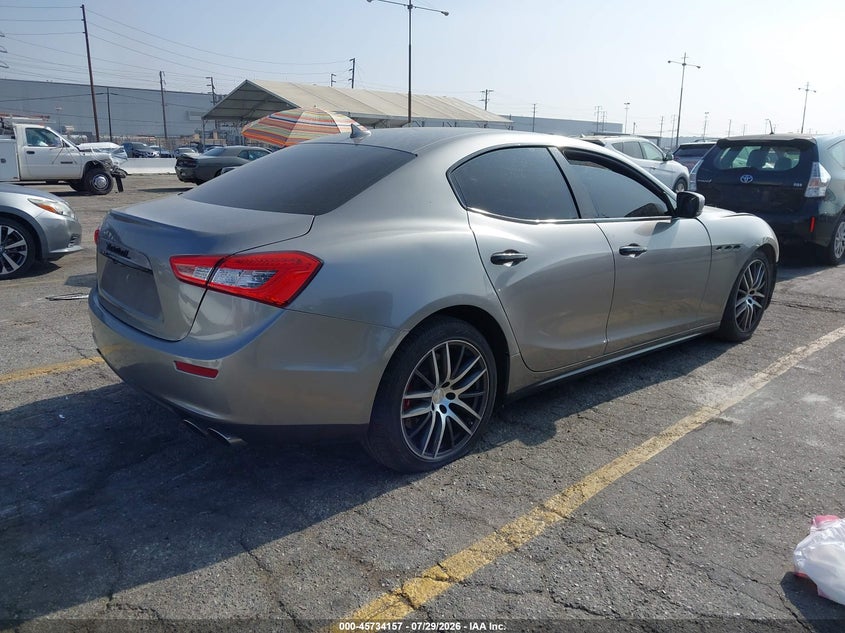 2014 Maserati Ghibli VIN ZAM57RTA6E1088429 IAAI salvage auction — FRONT END, Wait Title, sold $2,350 on 2026-08-20 (photo 4)