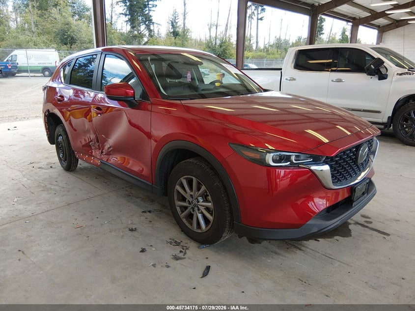 2023 Mazda Cx-5 VIN JM3KFBBM7P0148473 IAAI salvage auction — SIDE, Wait Title, sold $7,100 on 2026-09-07 (photo 1)