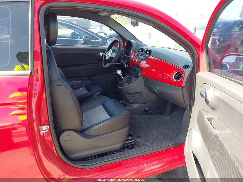 2012 Fiat 500 VIN 3C3CFFBR7CT303802 IAAI salvage auction — NORMAL WEAR, Clear - Dealer Only (California), sold $925 on 2026-08-12 (photo 5)
