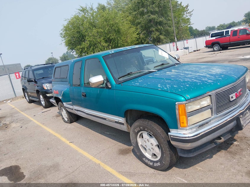 1993 Gmc SIERRA VIN 2GTEK19K6P1531390 IAAI salvage auction — ALL OVER, Clear (Idaho), sold $725 on 2026-07-31 (photo 1)