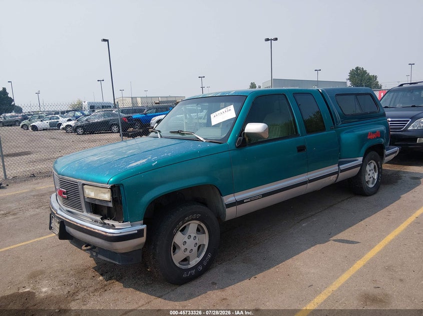 1993 Gmc SIERRA VIN 2GTEK19K6P1531390 IAAI salvage auction — ALL OVER, Clear (Idaho), sold $725 on 2026-07-31 (photo 2)