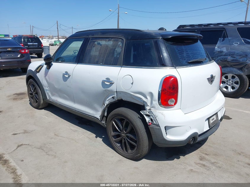 2012 Mini VIN WMWZC3C53CWM27940 IAAI salvage auction — LEFT SIDE, Salvage (California), sold $1,000 on 2026-08-05 (photo 3)