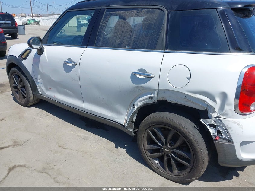 2012 Mini VIN WMWZC3C53CWM27940 IAAI salvage auction — LEFT SIDE, Salvage (California), sold $1,000 on 2026-08-05 (photo 6)