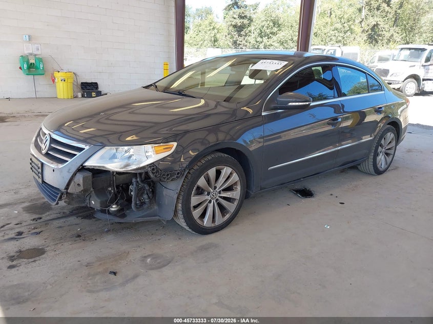 2012 Volkswagen Passat cc VIN WVWMP7AN2CE500412 IAAI salvage auction — FRONT END, Wait Title, sold $600 on 2026-08-12 (photo 2)