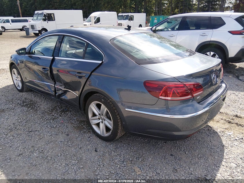 2013 Volkswagen Passat cc VIN WVWAP7AN7DE550131 IAAI salvage auction — LEFT SIDE, Salvage Title, sold $1,200 on 2026-08-19 (photo 3)