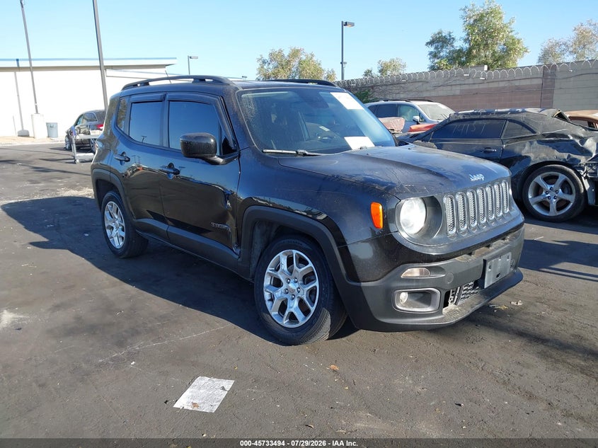 2016 Jeep Renegade VIN ZACCJBBT7GPD59086 IAAI salvage auction — RIGHT FRONT, Wait Title, sold $2,050 on 2026-08-14 (photo 1)