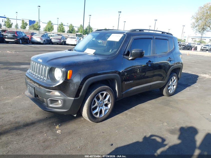 2016 Jeep Renegade VIN ZACCJBBT7GPD59086 IAAI salvage auction — RIGHT FRONT, Wait Title, sold $2,050 on 2026-08-14 (photo 2)