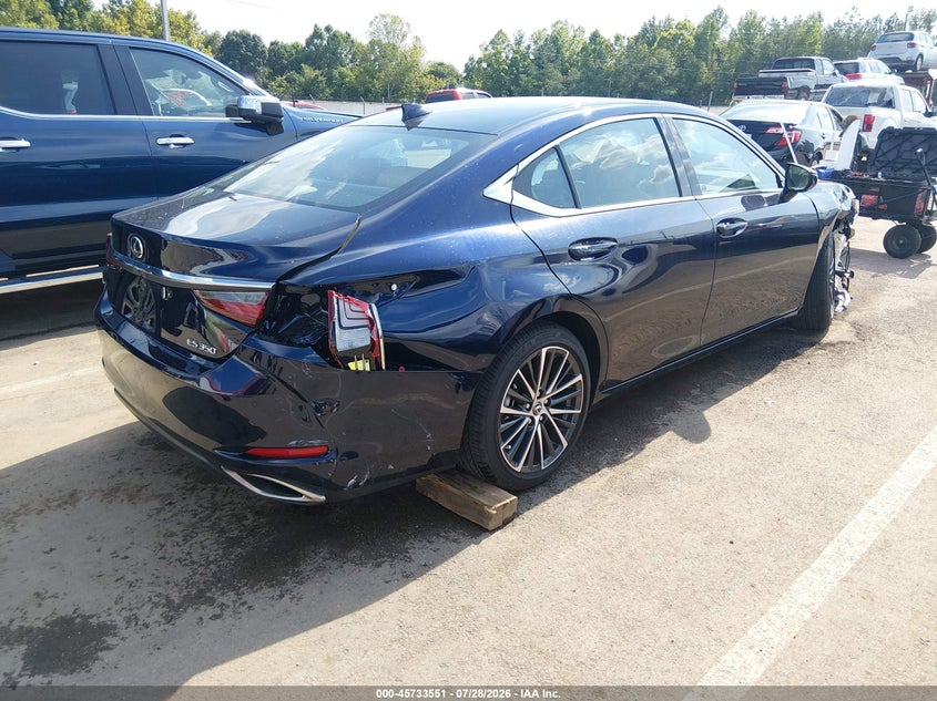 2025 Lexus ES VIN 58ADZ1B19SU219297 IAAI salvage auction — RIGHT FRONT, Salvage Title, sold $22,100 on 2026-09-17 (photo 6)
