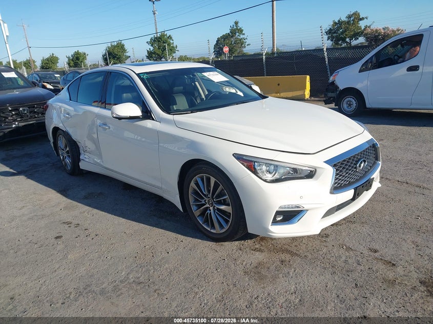2022 Infiniti Q50 VIN JN1EV7BP9NM310418 — IAAI salvage auction photo