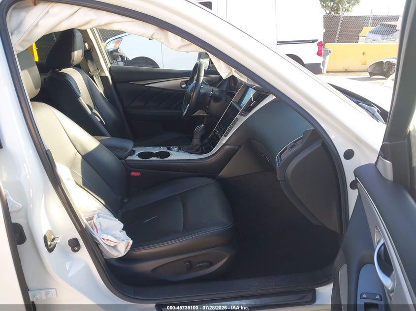 2022 Infiniti Q50 VIN JN1EV7BP9NM310418 IAAI salvage auction — RIGHT SIDE, Wait Title, sold $7,025 on 2026-08-20 (photo 5)