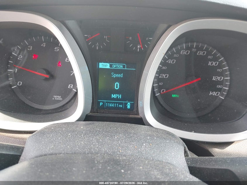 2014 Chevrolet Equinox VIN 1GNALCEK9EZ116878 IAAI salvage auction — FRONT END, Salvage Title, sold $1,325 on 2026-09-03 (photo 7)