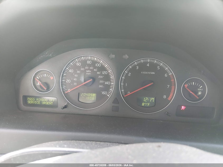 2008 Volvo S60 VIN YV1RS592382686967 IAAI salvage auction — NORMAL WEAR, Clear (Indiana), sold $300 on 2026-08-12 (photo 7)