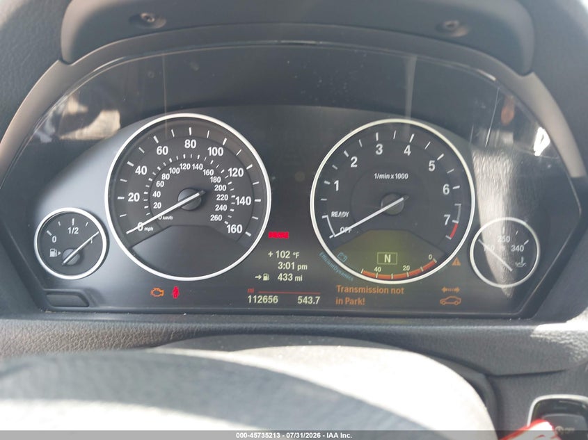 2014 BMW VIN WBA3A5C57EF605326 IAAI salvage auction — WATER/FLOOD, Salvage Title, sold $900 on 2026-09-11 (photo 7)