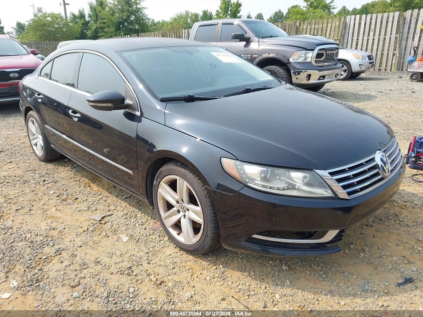 2013 Volkswagen Passat cc VIN WVWBN7AN8DE521103 IAAI salvage auction — NORMAL WEAR, Clear (North Carolina), sold $1,350 on 2026-08-10 (photo 1)