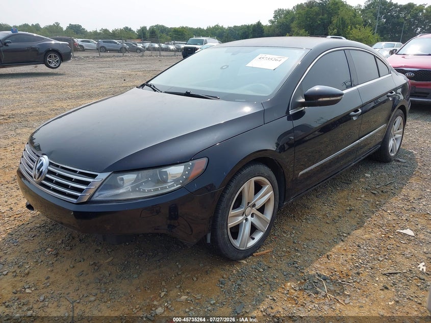 2013 Volkswagen Passat cc VIN WVWBN7AN8DE521103 IAAI salvage auction — NORMAL WEAR, Clear (North Carolina), sold $1,350 on 2026-08-10 (photo 2)