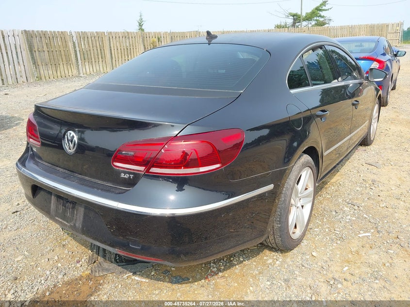 2013 Volkswagen Passat cc VIN WVWBN7AN8DE521103 IAAI salvage auction — NORMAL WEAR, Clear (North Carolina), sold $1,350 on 2026-08-10 (photo 4)