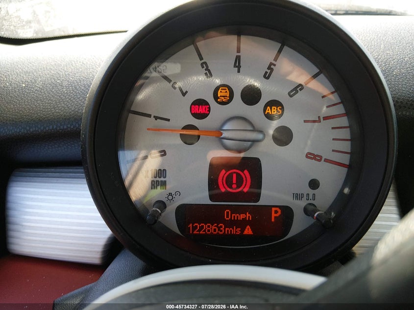 2011 Mini Cooper VIN WMWSV3C57BTY12123 IAAI salvage auction — FRONT END, Salvage (California), sold $850 on 2026-08-20 (photo 7)