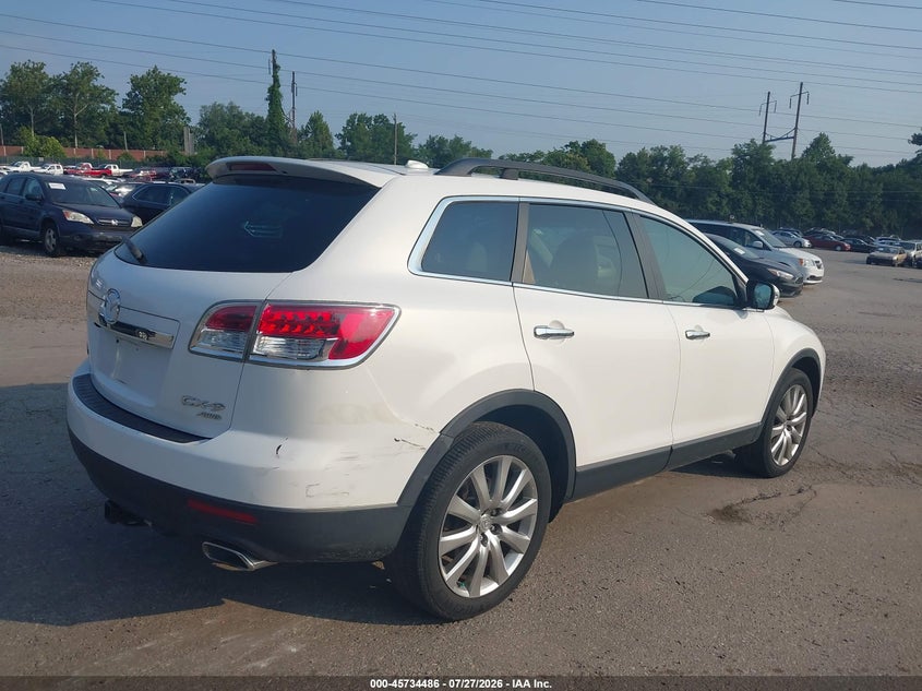 2009 Mazda Cx-9 VIN JM3TB38V090179248 IAAI salvage auction — NORMAL WEAR, Clear (Pennsylvania), sold $600 on 2026-07-31 (photo 4)