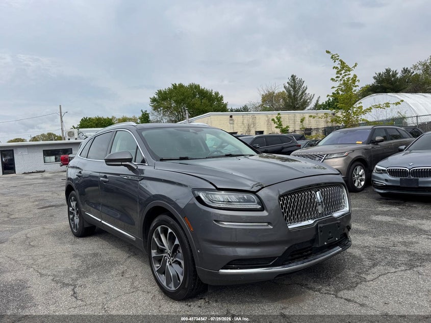 2022 Lincoln Nautilus VIN 2LMPJ8K93NBL22482 IAAI salvage auction — UNKNOWN, Clear (New York), sold $1,600 on 2026-09-09 (photo 1)