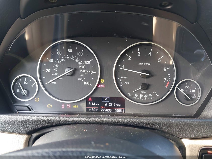 2013 BMW 3er VIN WBA3A5C50DF358424 IAAI salvage auction — NORMAL WEAR, Clear (Florida), sold $875 on 2026-09-13 (photo 7)