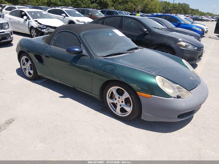2001 Porsche Boxster VIN WP0CA29861U622871 IAAI salvage auction — NORMAL WEAR, Original (Texas), sold $375 on 2026-08-17 (photo 1)