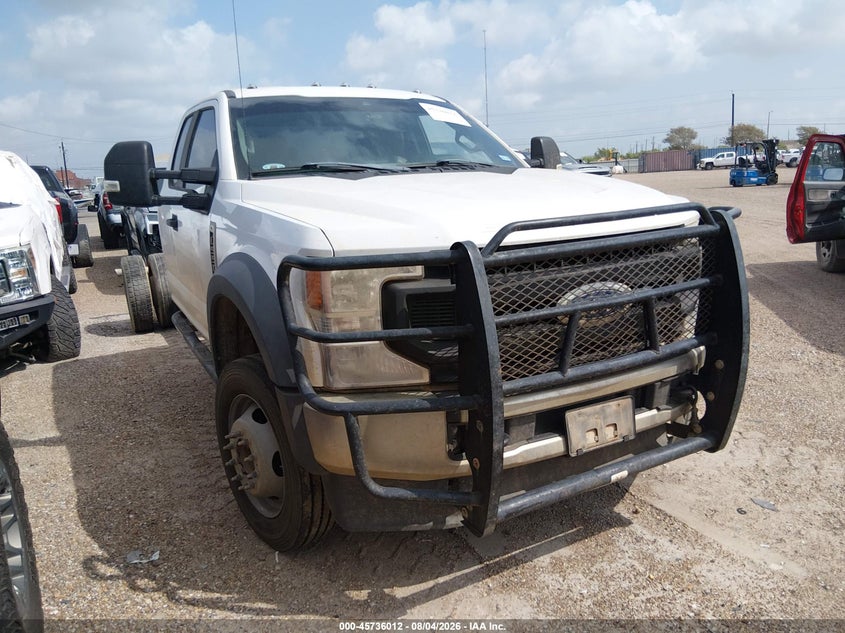 2020 Ford F-550 chassis VIN 1FD0X5HNXLEC14246 IAAI salvage auction — NORMAL WEAR, Clear (Texas), sold $7,000 on 2026-08-19 (photo 1)
