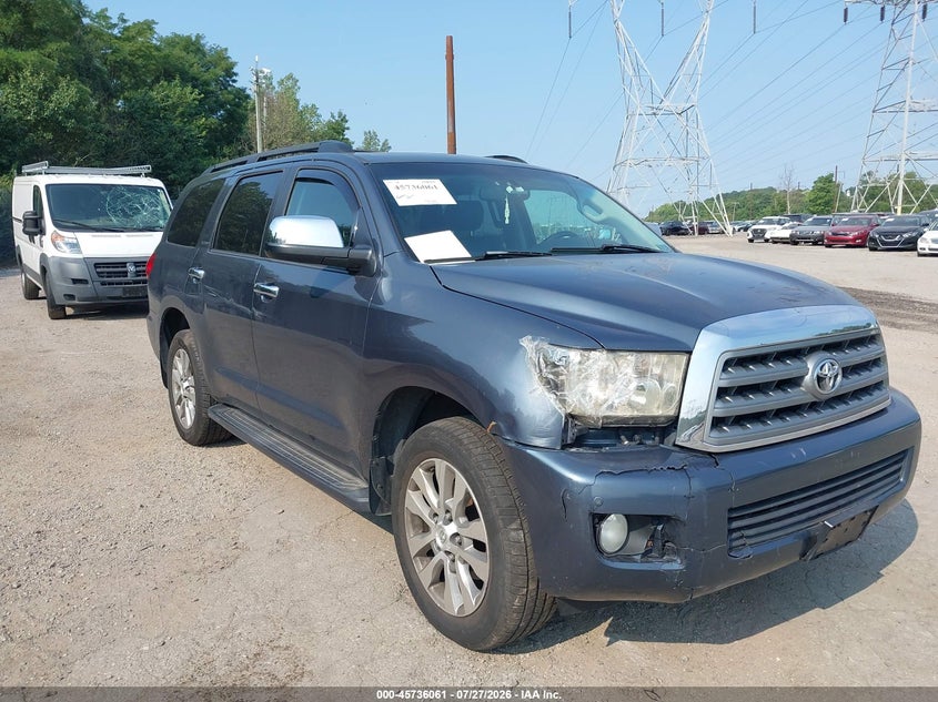 2010 Toyota Sequoia VIN 5TDJY5G13AS027877 IAAI salvage auction — NORMAL WEAR, Clear (Pennsylvania), sold $4,075 on 2026-07-31 (photo 1)