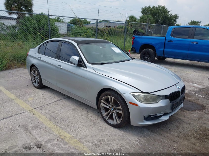 2012 BMW 3 series VIN WBA3A5C51CF341033 IAAI salvage auction — MECHANICAL, Clear (Florida), sold $800 on 2026-08-05 (photo 1)