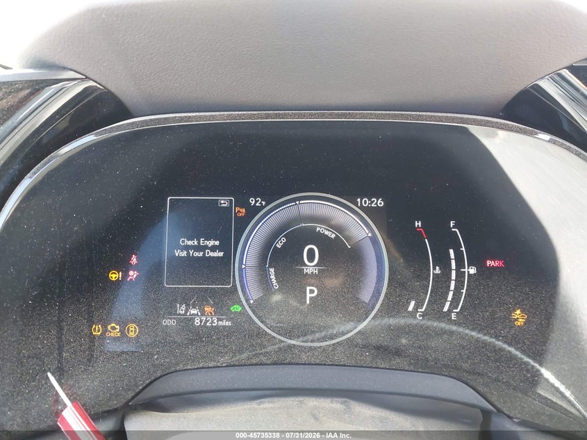 2024 Lexus Rx VIN 2T2BBMCAXRC041202 IAAI salvage auction — FRONT END, Wait Title, sold $18,350 on 2026-08-26 (photo 7)