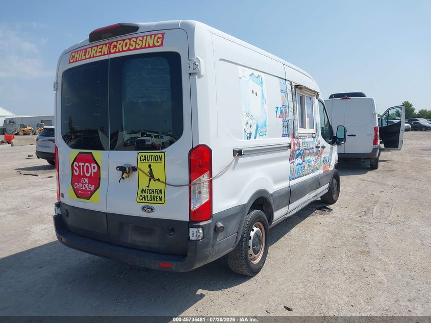 2019 Ford Transit VIN 1FTYR2CM0KKB56176 IAAI salvage auction — FRONT END, Original (Texas), sold $7,250 on 2026-09-04 (photo 4)