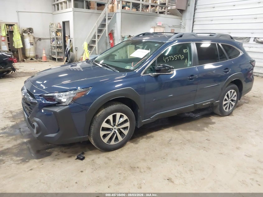 2025 Subaru Outback VIN 4S4BTADC6S3139007 IAAI salvage auction — HAIL, Wait Title, sold $13,200 on 2026-08-22 (photo 2)