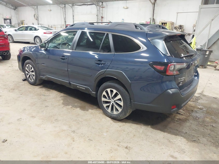 2025 Subaru Outback VIN 4S4BTADC6S3139007 IAAI salvage auction — HAIL, Wait Title, sold $13,200 on 2026-08-22 (photo 3)