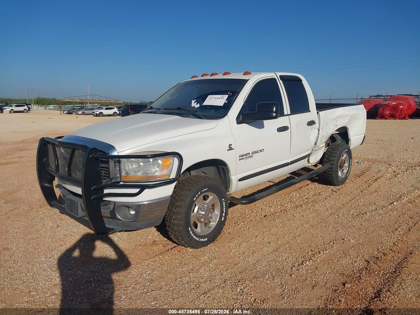 2006 Dodge Ram 2500 VIN 3D7KS28C36G230672 IAAI salvage auction — LEFT SIDE, Clear (Arkansas), sold $9,500 on 2026-08-06 (photo 2)