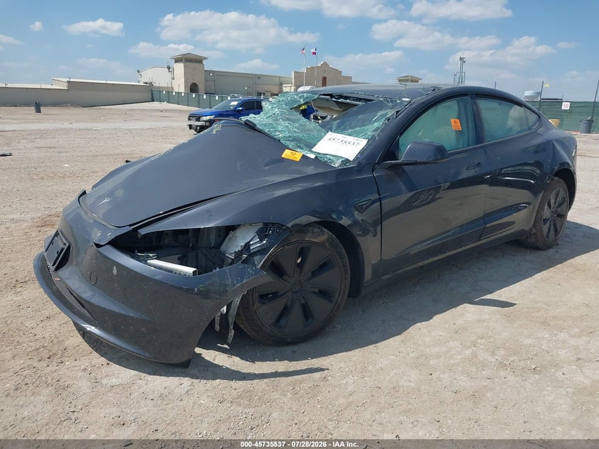 2024 Tesla Model 3 VIN 5YJ3E1EB2RF798353 IAAI salvage auction — ALL OVER, Salvage Title, sold $4,100 on 2026-09-08 (photo 2)